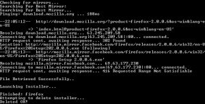 Win-get instalando Firefox