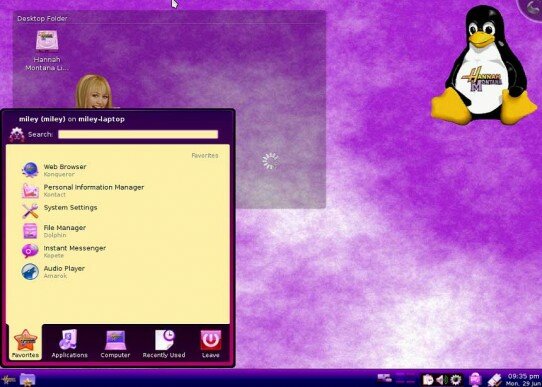 Hannah Montana Linux