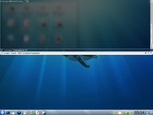escritorio kde 4.3 arch linux con yakuake escritorio kde 4.3 arch linux con yakuake