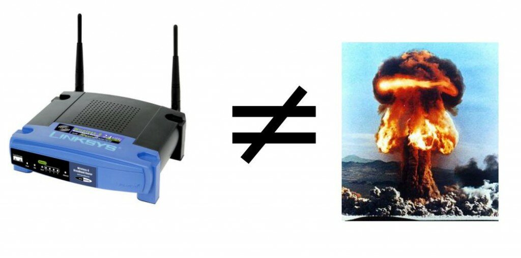 Los routers Wifi no son radioactivos